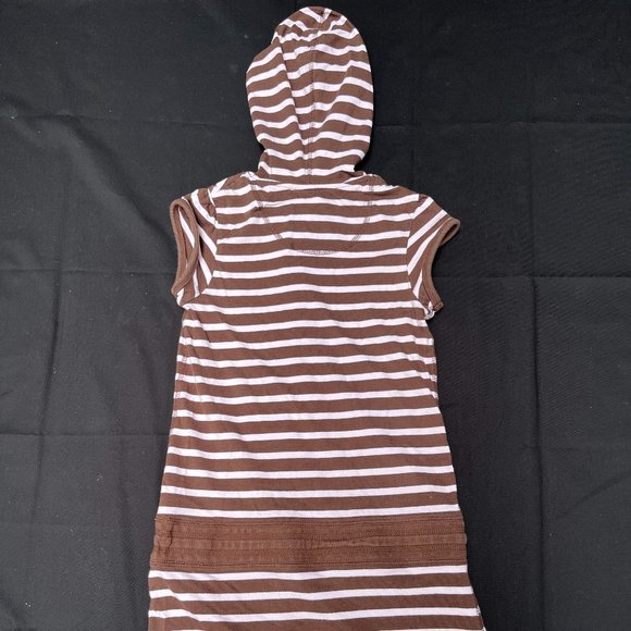 L.O.G.G - Brown and White Strips Pullover Dress - Picture 4 of 4